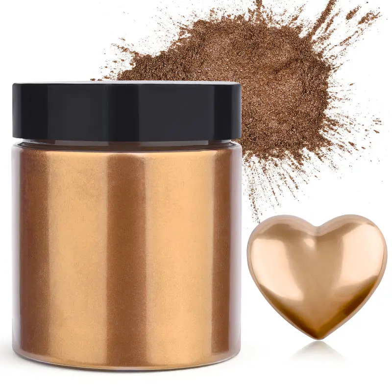 Glitter Powder Resin - 50G/Botol Bubuk Glitter Metalik Warna Emas