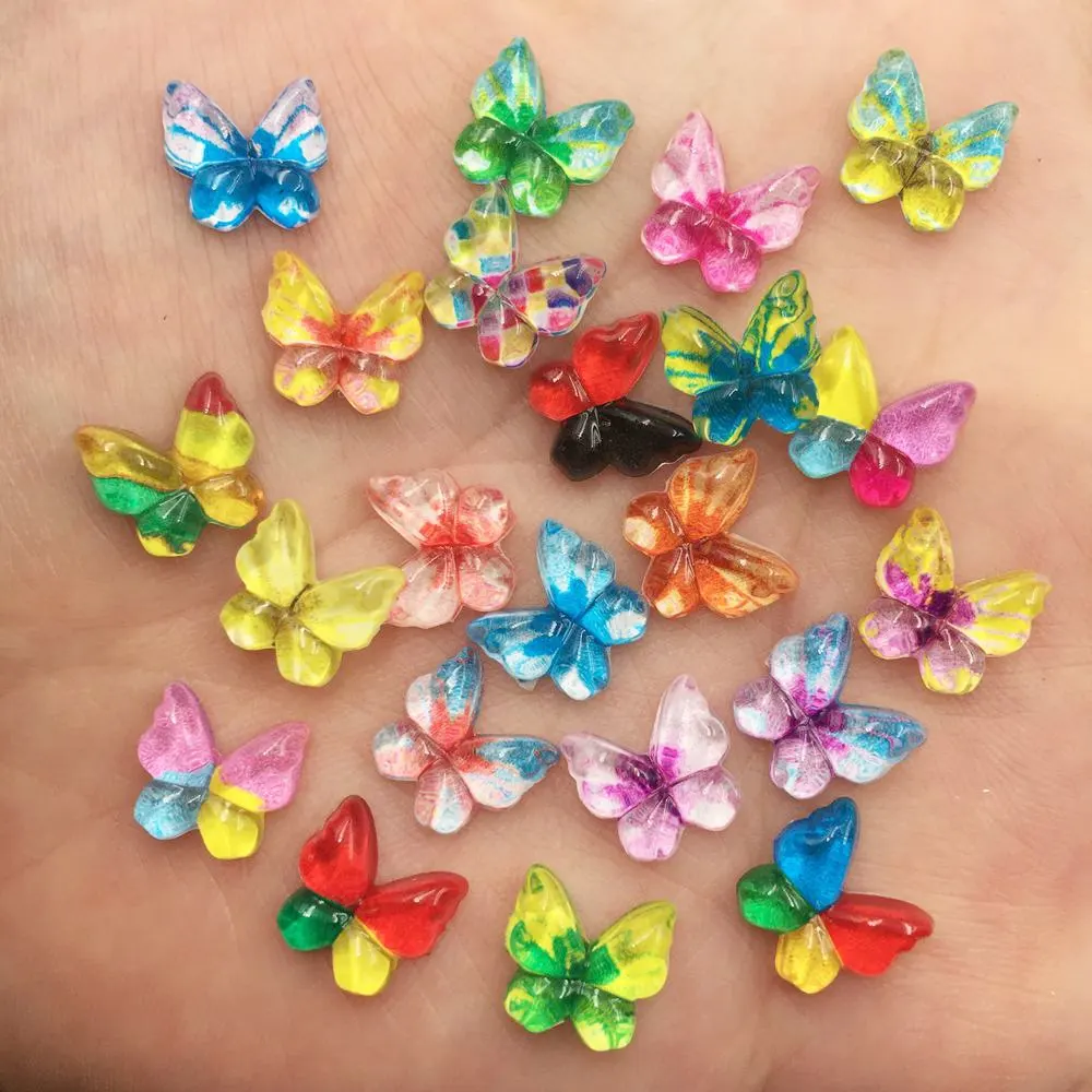Glitter Powder Resin - Resin Glitter warna-warni 10mm Kawaii Mini