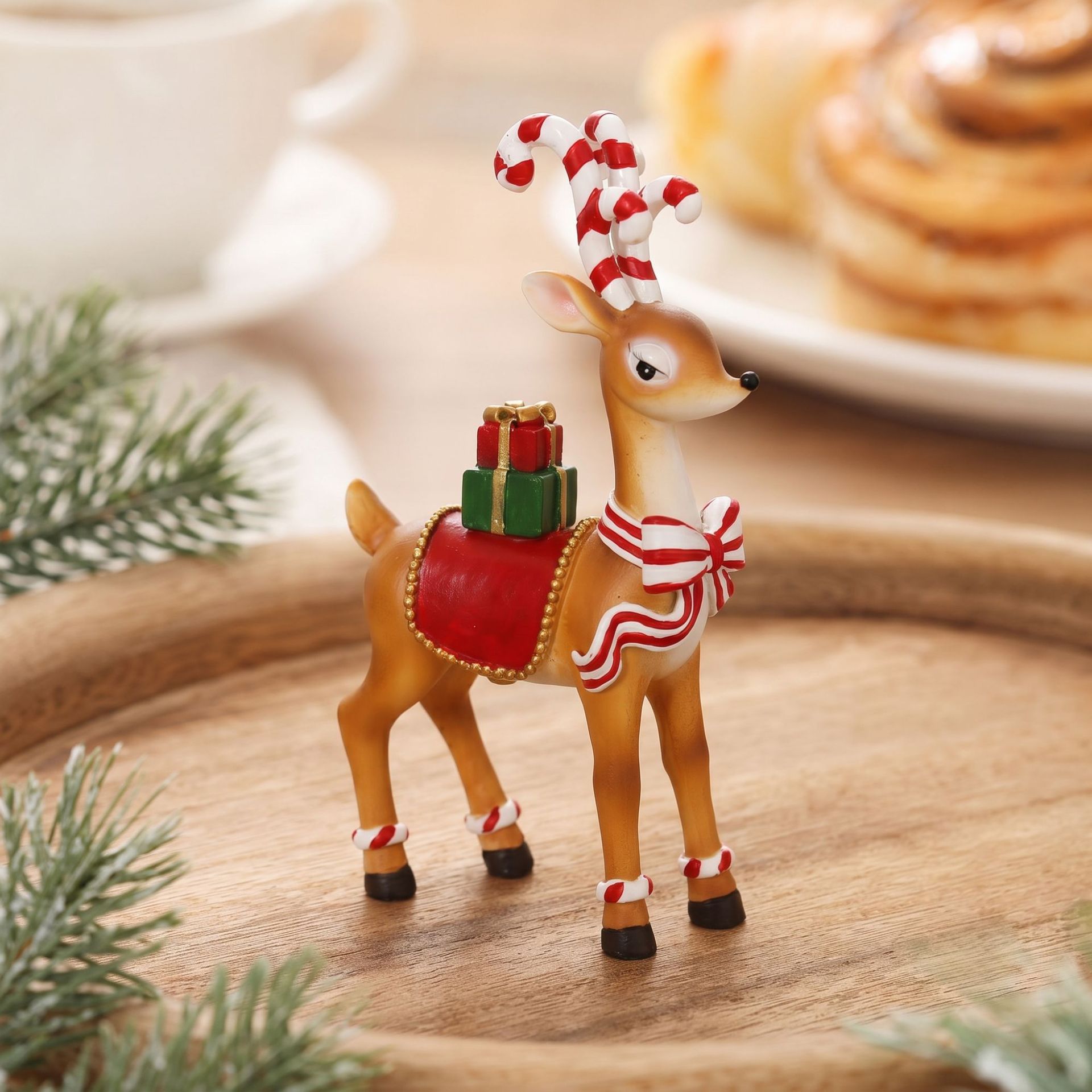 Resin Art Table Top - Patung Rusa Natal dari Resin, Patung