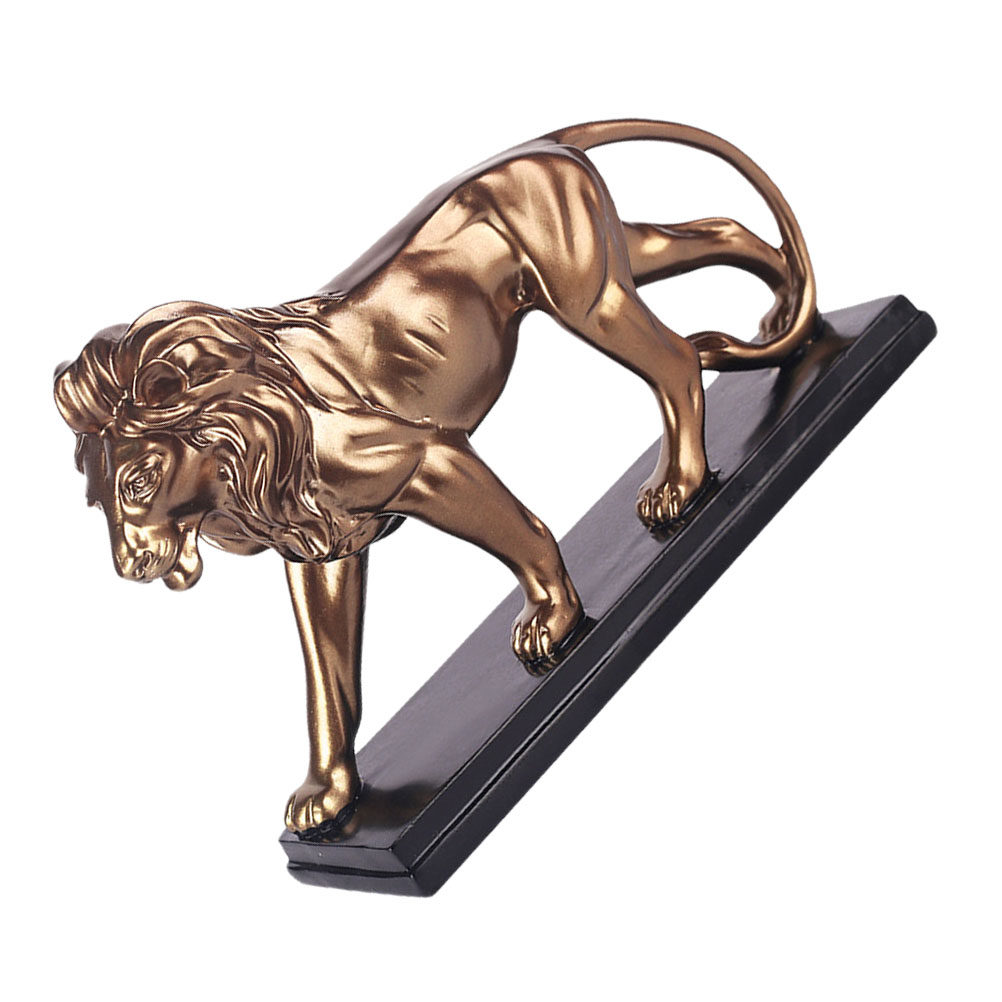 Resin Art Table Top - 1Pcs Patung Singa Resin Hiasan Meja