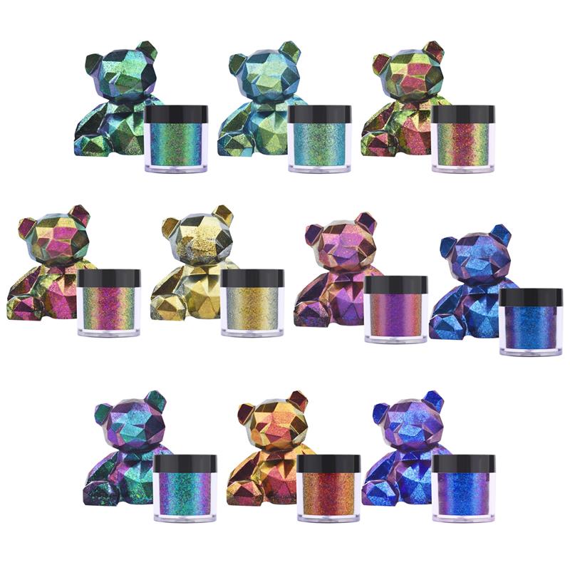 Glitter Powder Resin - Cermin Dandelion Resin Pigmen Glitter Ajaib