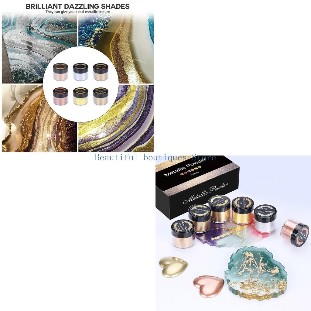 Glitter Powder Resin - U4LF Warna-warni Mika Bubuk Metalik Pigmen