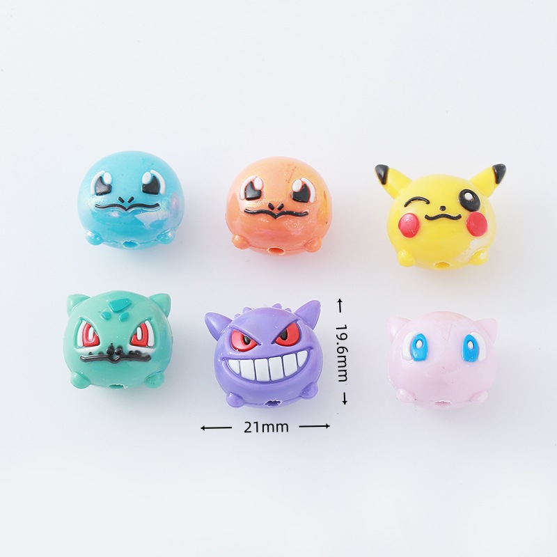 12 Buah Manik Pokémon DIY Tali - Resin Art Toys ulasan dan harga