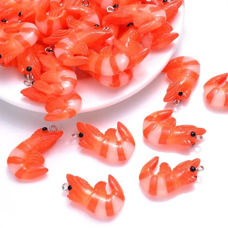 10 Buah Liontin Udang Lobster  - Resin Art Diy Kit ulasan dan harga