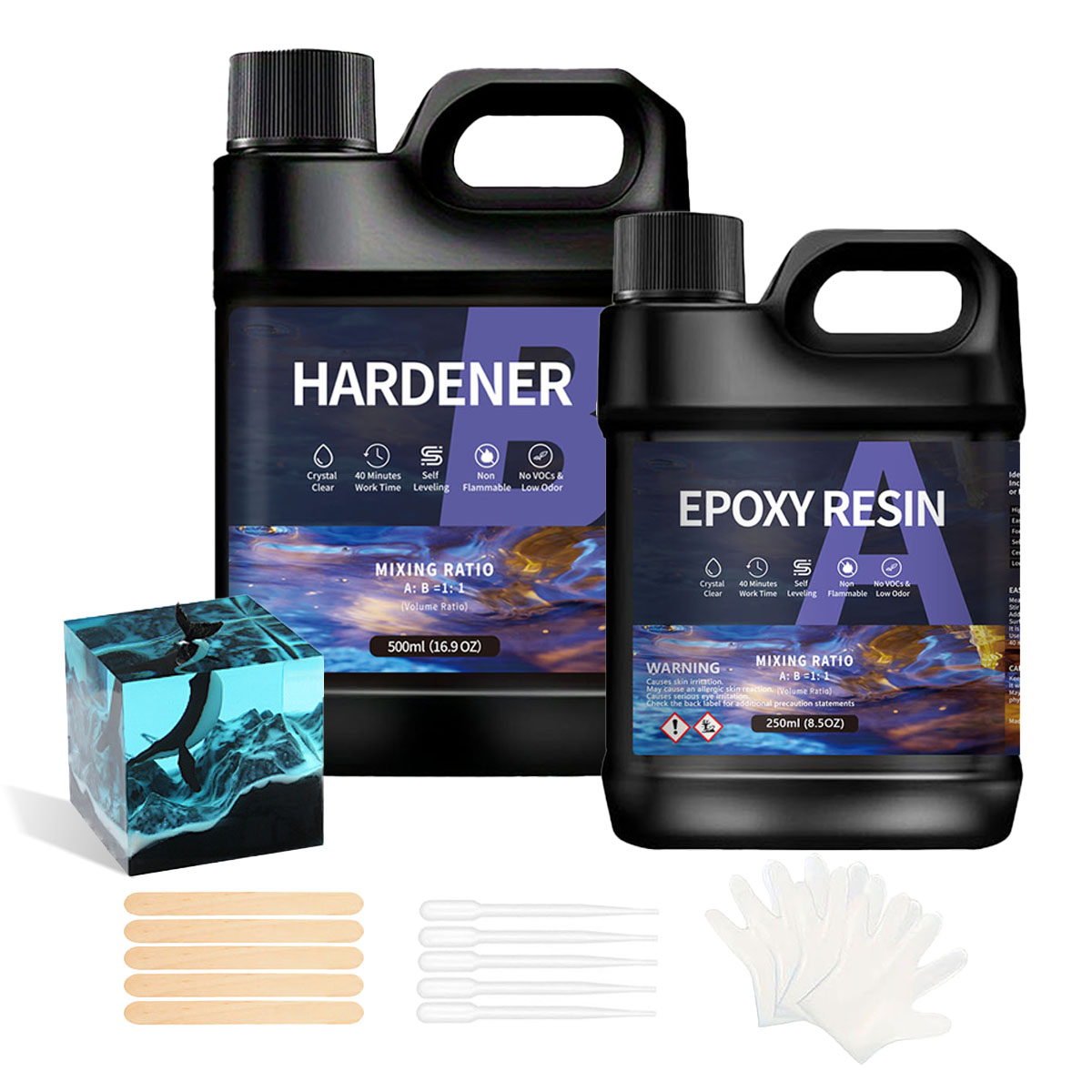 Kit Resin Epoxy Profesional AB - Resin Art Ratio ulasan dan harga