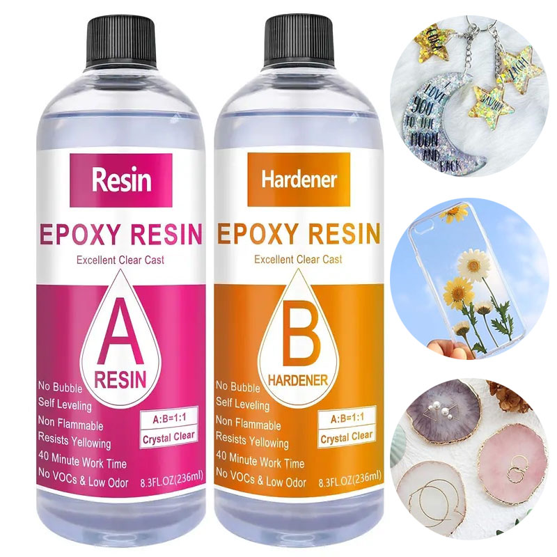 Kristal bening Epoxy Resin Kit - Resin Art Table Top ulasan dan harga