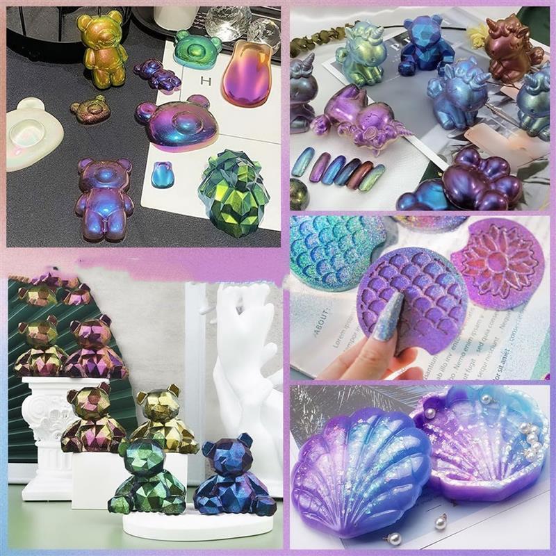3g cermin bunglon Resin pigmen - Glitter Powder Resin ulasan dan harga