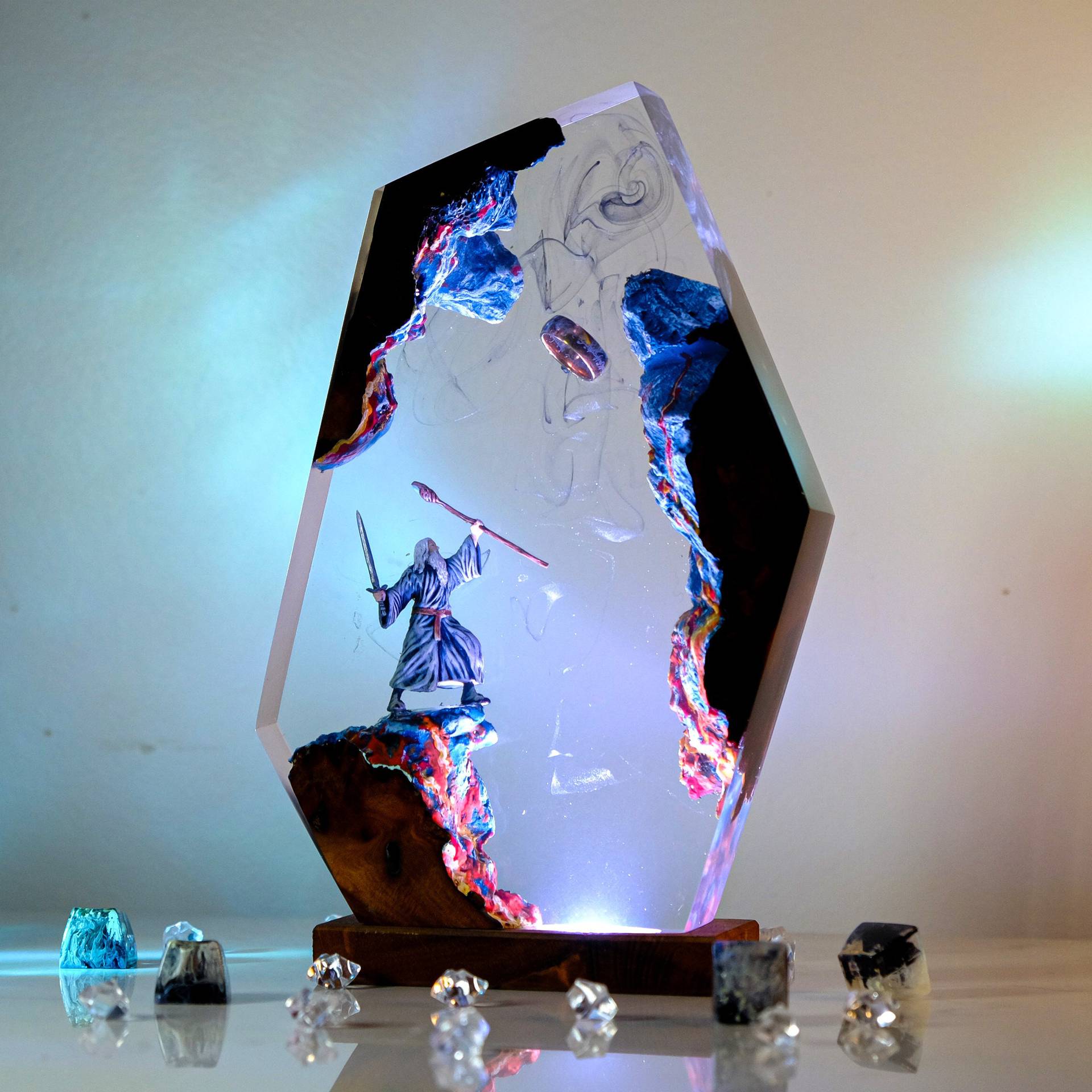 Lampu Resin Figur Adegan Film  - Resin Art Toys ulasan dan harga