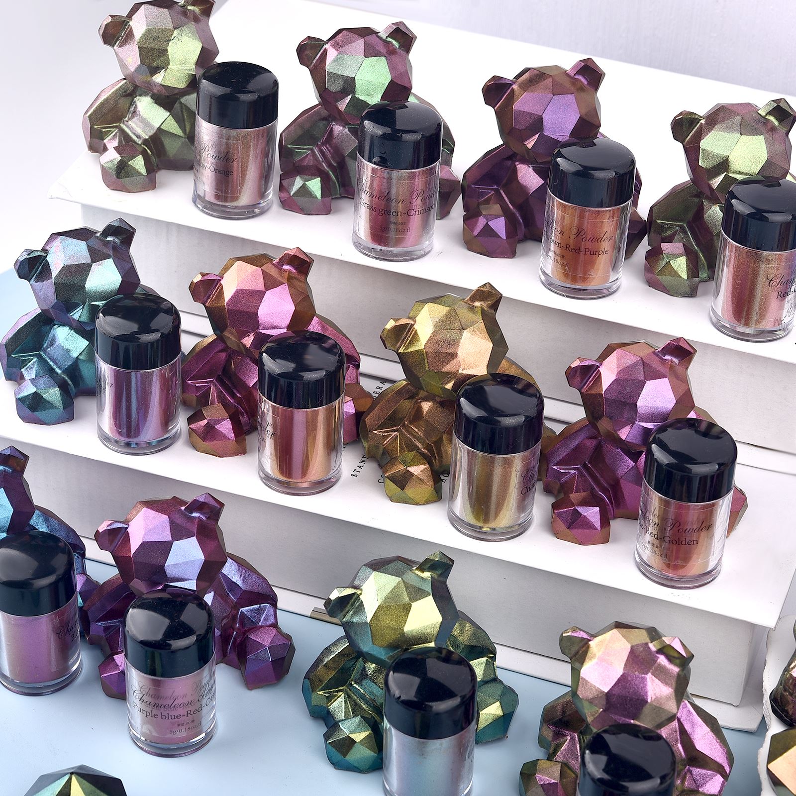 Cermin bunglon Resin pigmen Gl - Glitter Powder Resin ulasan dan harga