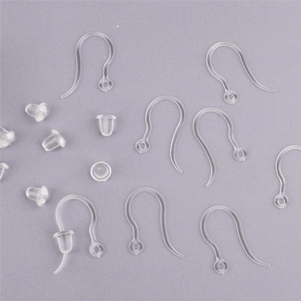 40 pcs Pengait Anting Plastik  - Resin Art Diy Kit ulasan dan harga