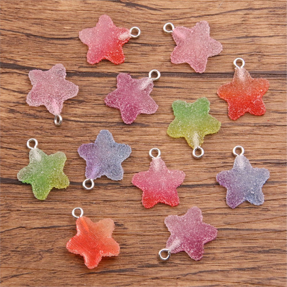 20 Buah Liontin Jimat Hati Bin - Resin Art Diy Kit ulasan dan harga